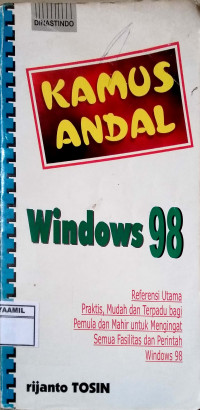 Image of Kamus Andal Windows 98