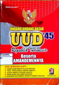 Image of UUD 45 beserta Amandemennya