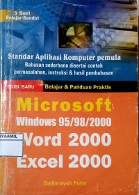 Image of Belajar dan Panduan Praktis Microsoft Windows 95/98/2000, Word 2000, Excel 2000
