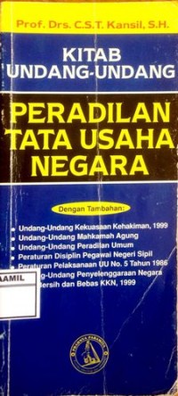 Image of Kitab Undang-undang Peradilan tata Usaha Negata